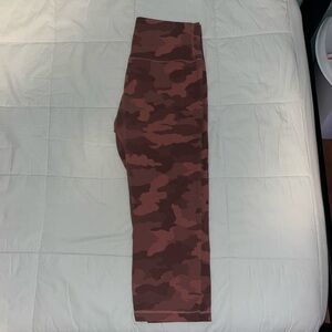 Pink Camo Lululemon Align Capri Leggings. Size 10